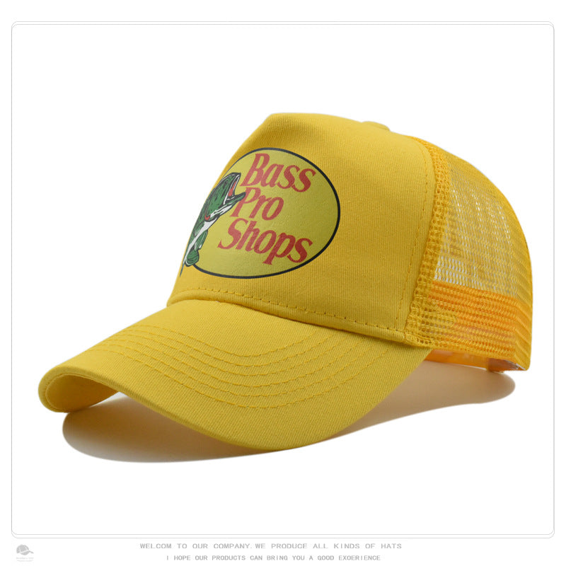 Wholesale Solid color printed outdoor fishing sun protection men' s baseball cap hat