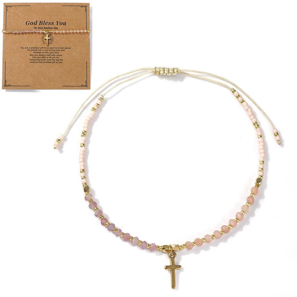 Bracelet en gros en titane en acier en acier bohème