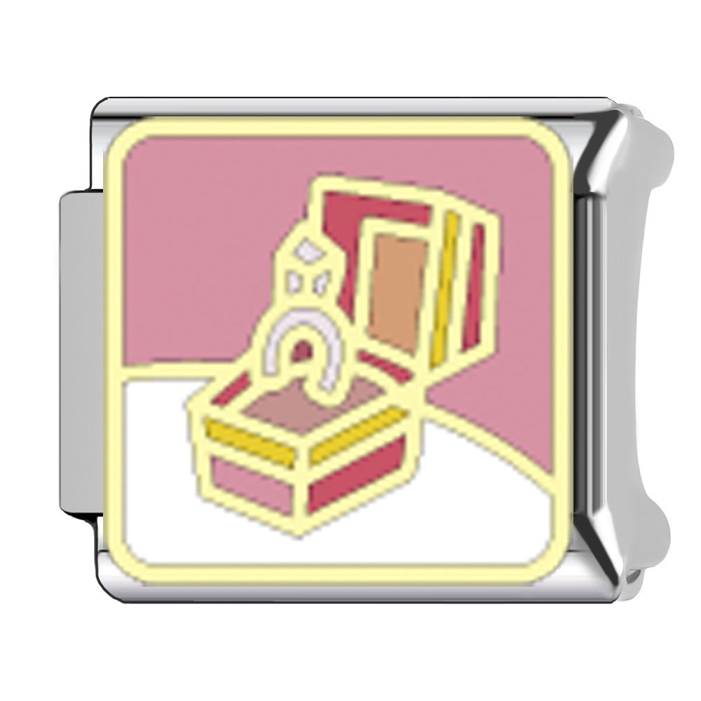 Wholesale   Italian Charm Bracelet 9mm DIY wedding Creative Stainless Steel Composable Bracelet