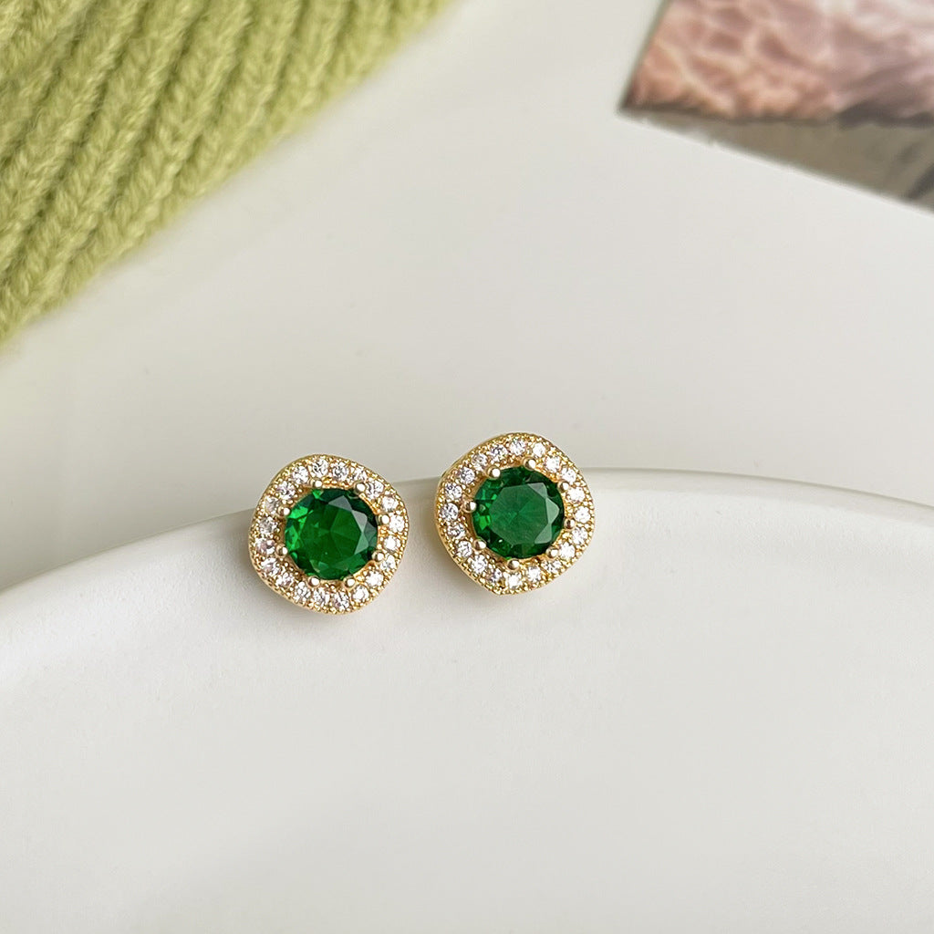 Wholesale  oil drop flower earrings