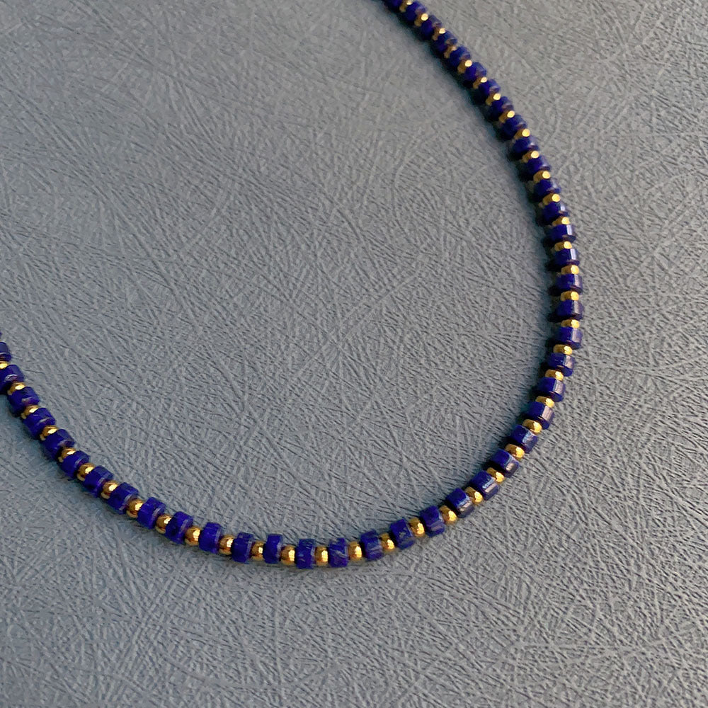 Wholesale Natural Stone Colored Necklace Clavicle Chain Handmade Beaded Multi-color Stacked Neck Necklace Choker Necklace ACC-NE-Yazhi002