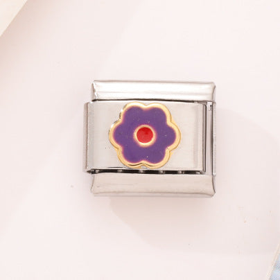 Wholesale 10pcs Italian Charm Bracelet 9mm DIY Splicing Removable Mother's Day Stainless Steel Composable Bracelet