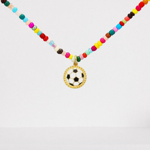 Wholesale Love Basketball Necklace Sports Style Rugby Volleyball Baseball Necklace