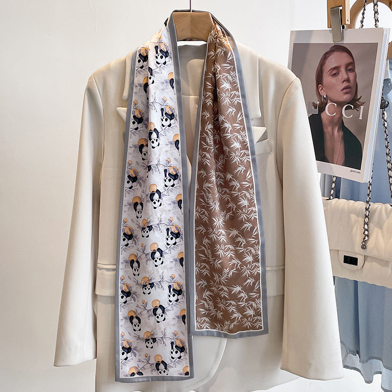 Wholesale Panda   Silk  Scarf