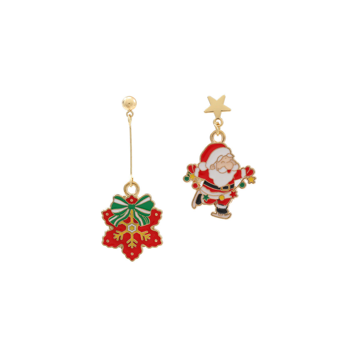 Wholesale Christmas Tree Snowflake  Deer Sock Earrings