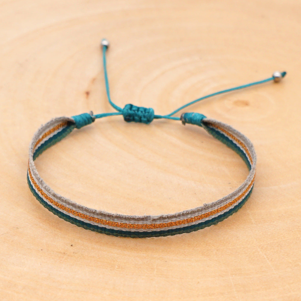 Wholesale Ethnic Style Webbing Lucky Stacking Bracelets Miyuki ACC-BT-Qiqi020