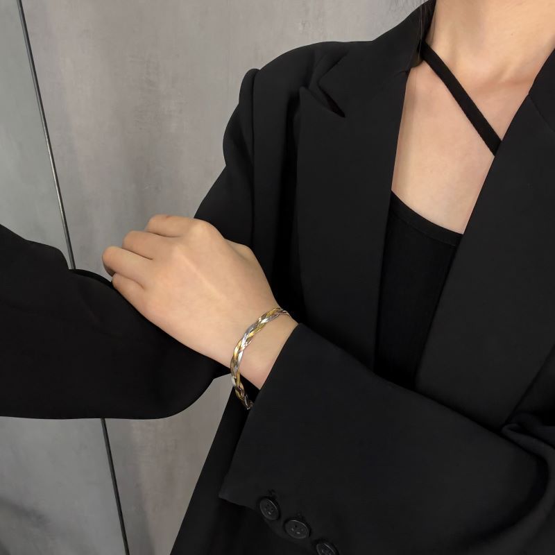 Wholesale Creative Braided Twist Snake Bone Chain Titanium Steel Bracelet