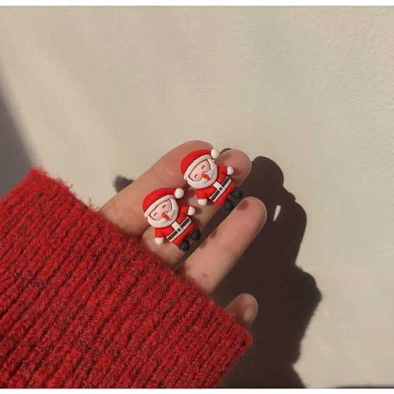 Wholesale Christmas  Snowman Elk Resin Earrings