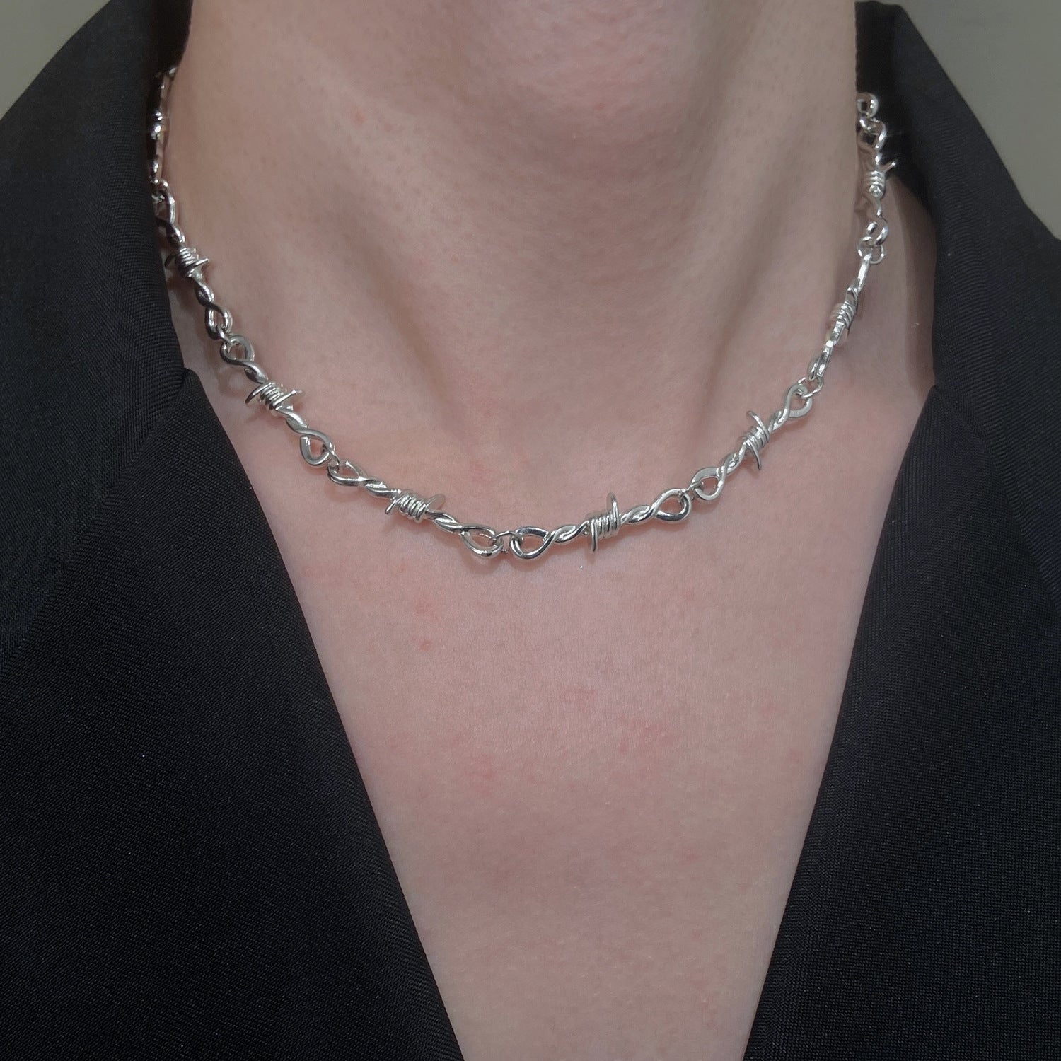 Wholesale Love Rose Necklace  Flower Heart-shaped Clavicle Chain