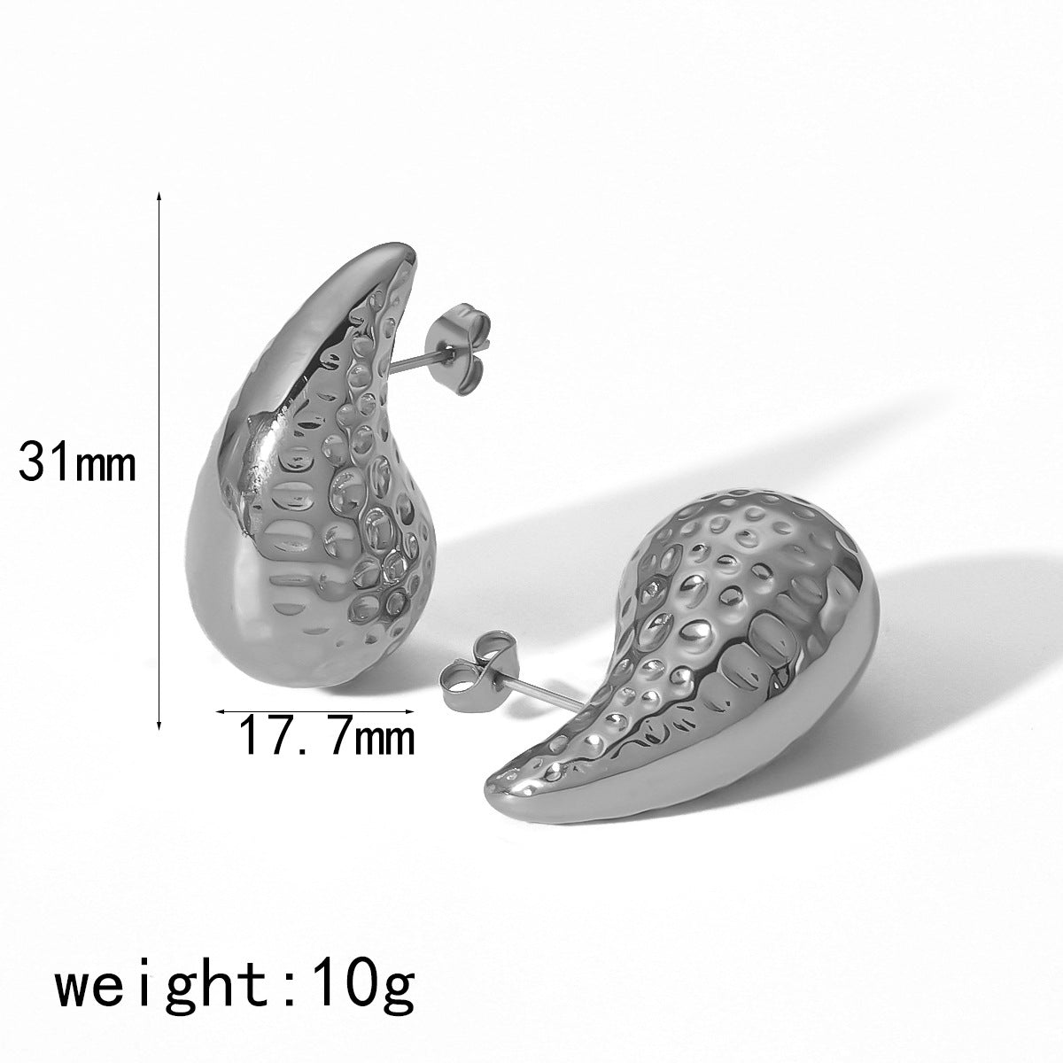 Wholesale 18K gold stainless steel titanium steel openwork earrings