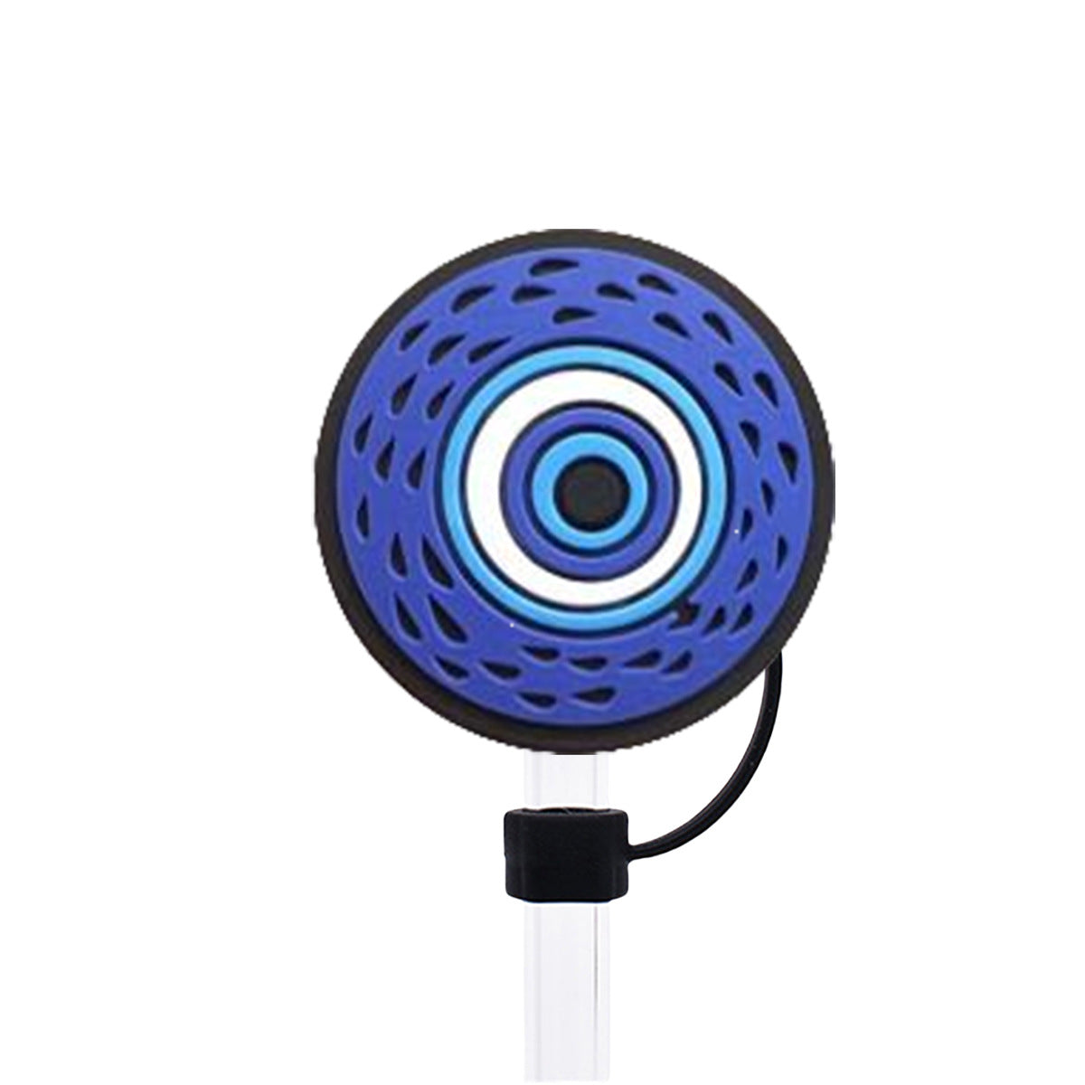 Wholesale 50pcs 10mm Straw Cover Devil Eye Silicone Straw Caps for Cup Decoration Straw Tube Cap ACC-SCR-SSL001