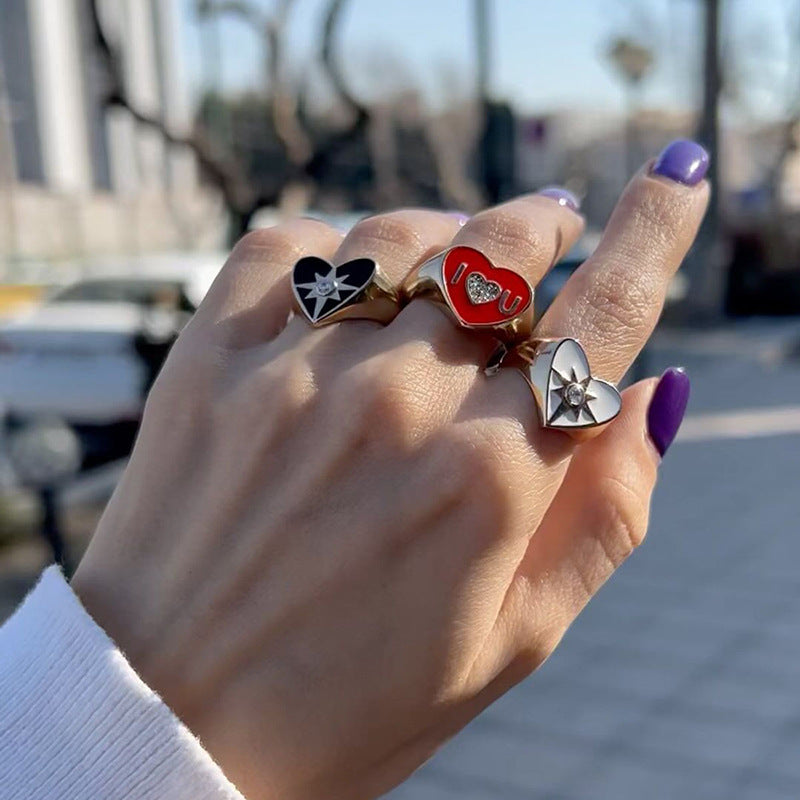 Wholesale  exaggerated jewelry  drop oil ring