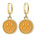 Wholesale creative cute alloy oil drop colorful smiley face earrings