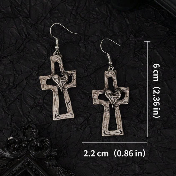 Wholesale  Cross Love Old Earrings