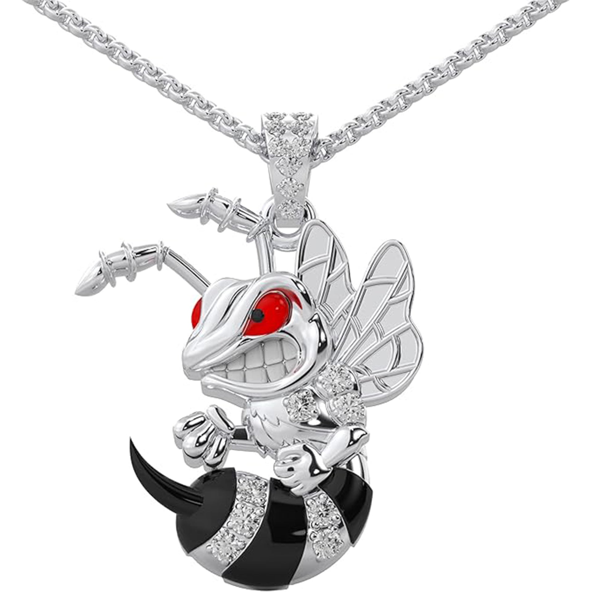 Wholesale Cartoon Angry Bee Pendant Necklaces ACC-NE-XuanMo010