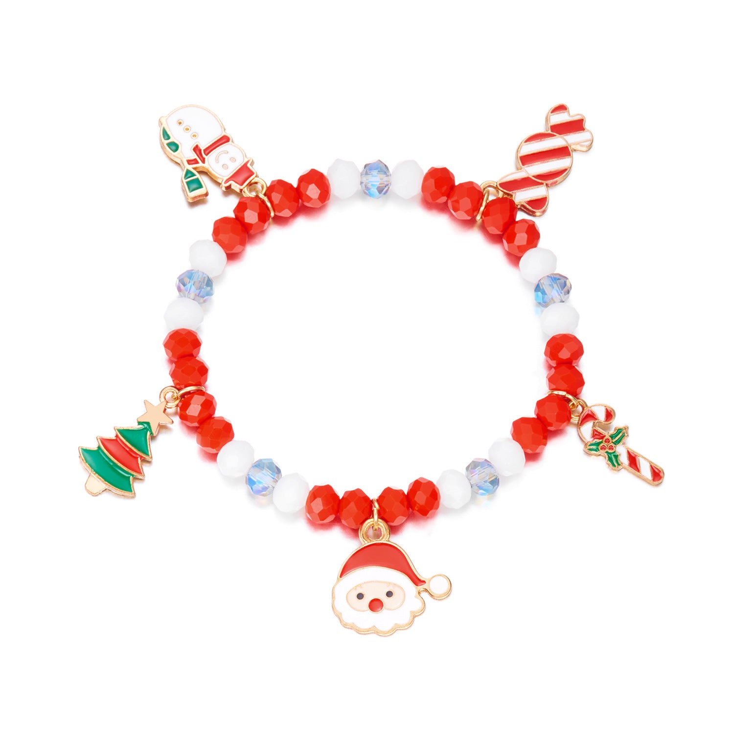 Wholesale Christmas Santa Letter Bracelet Set