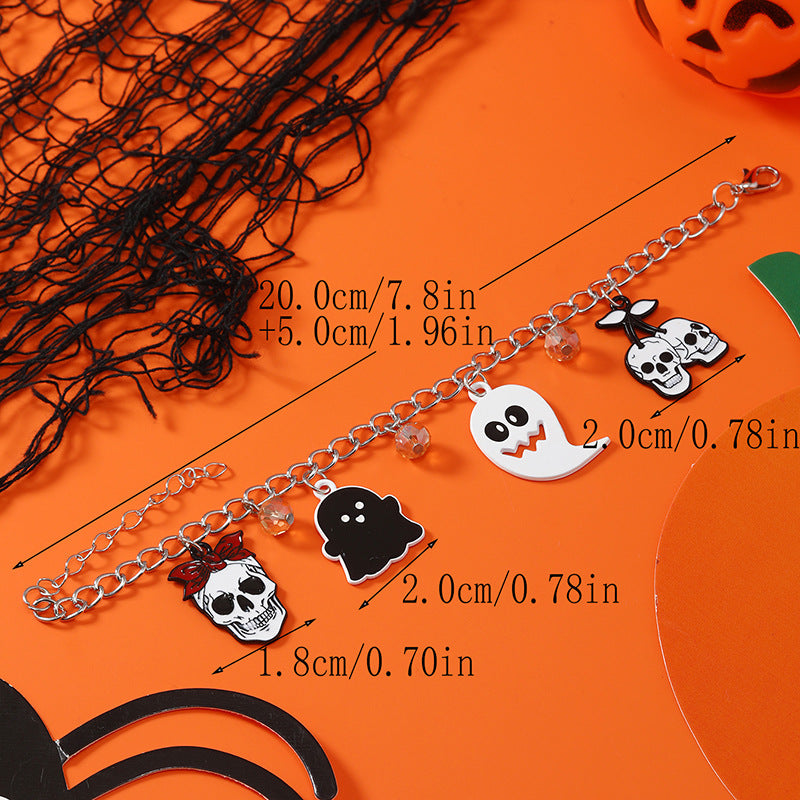 Wholesale Halloween Pumpkin Head Spider Bat Ghost Bracelet ACC-BT-Haoc001