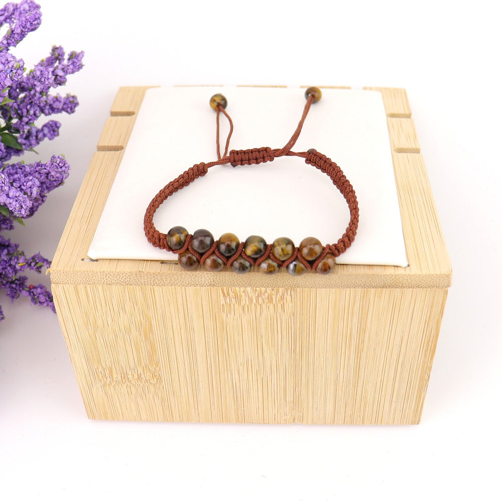 Wholesale Bohemian Handwoven Crystal Double Row Bracelet - Fashion Accessory for Everyday Wear