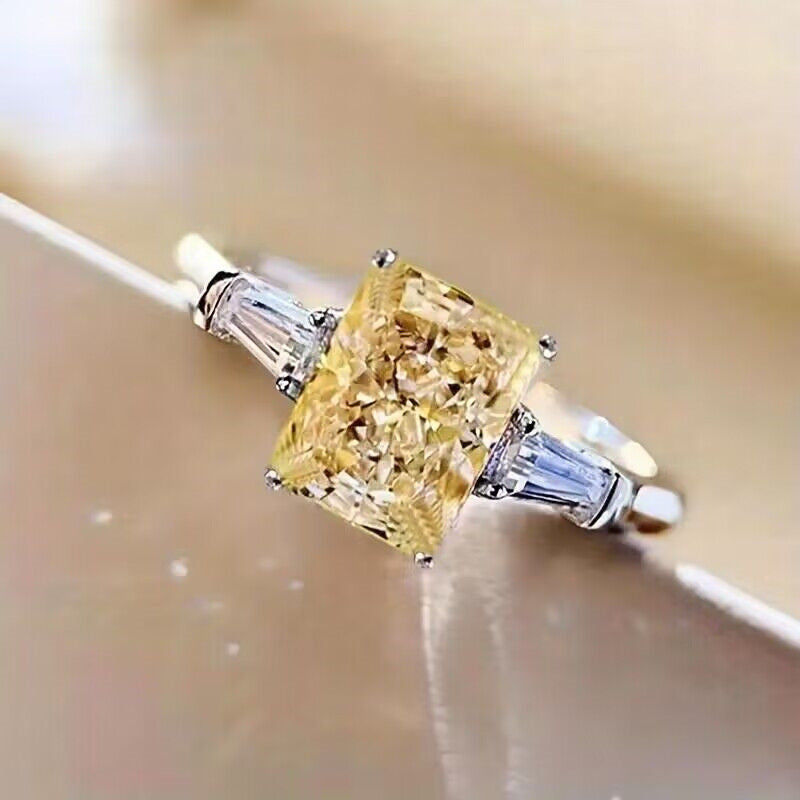 Wholesale Copper Zircon Ring Geometric Sweet Romantic Women' s Jewelry Accessory