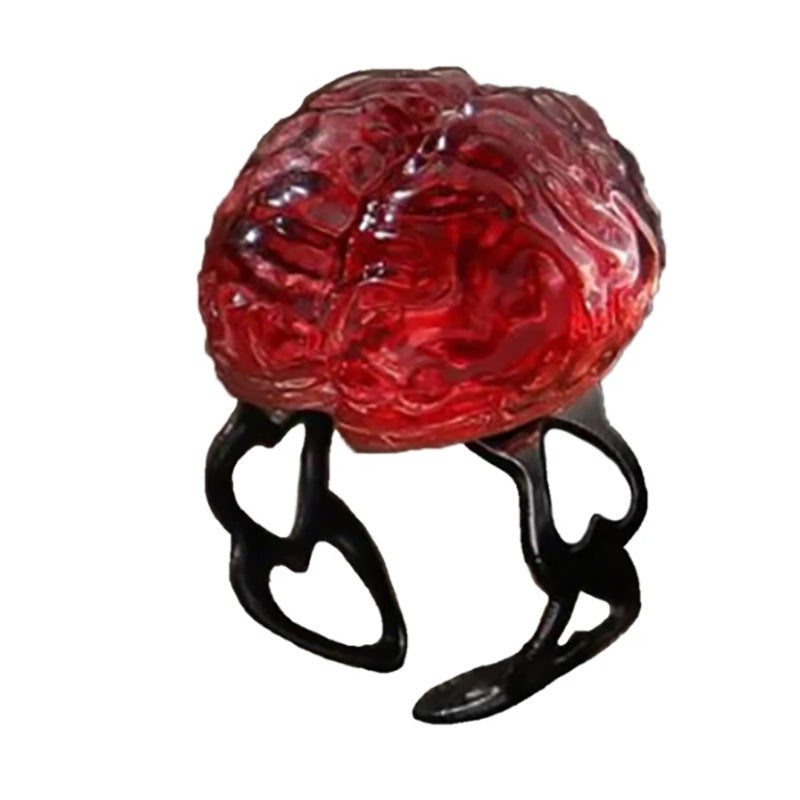 Wholesale  resin heart organ necklace creative necklace