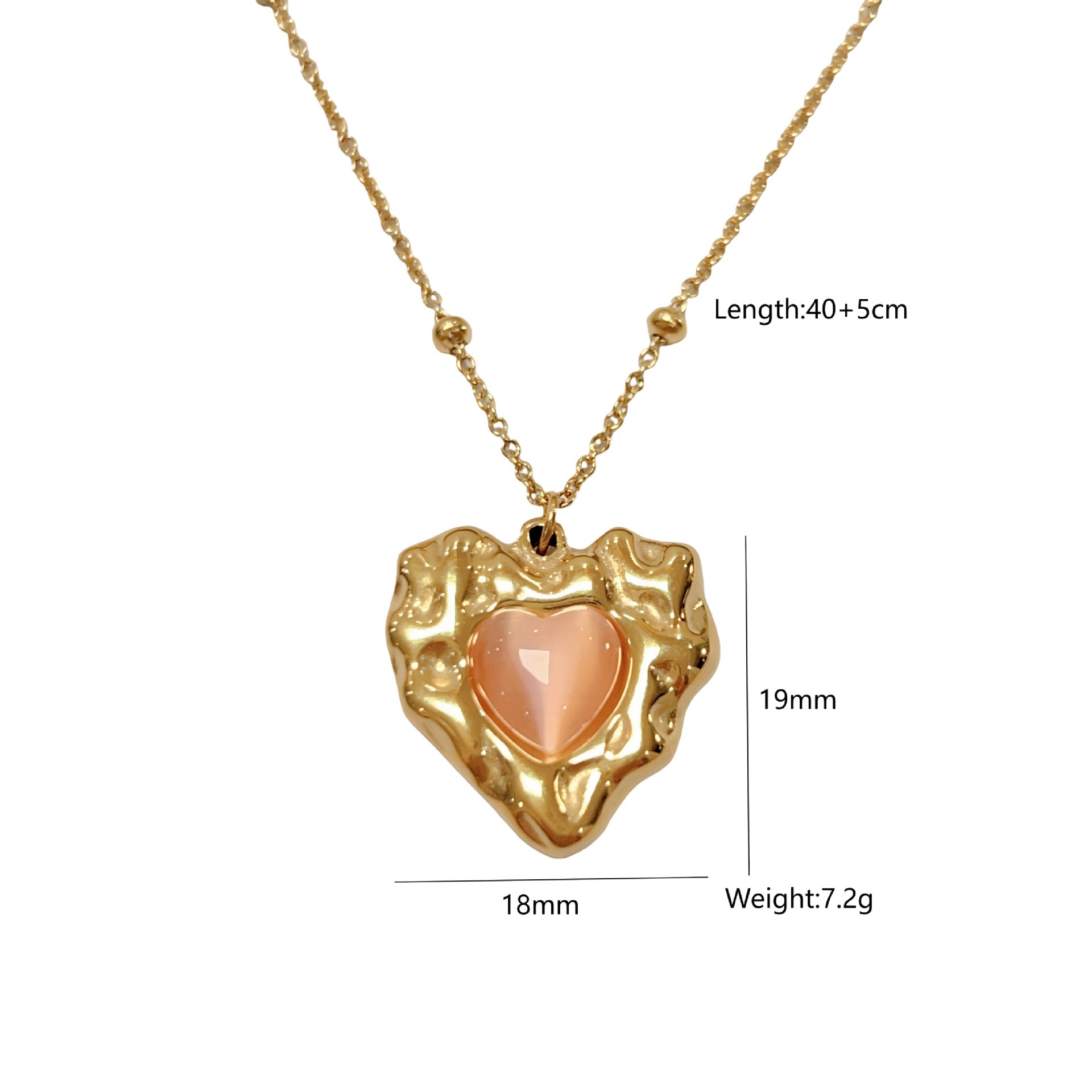 Wholesale Stainless Steel  Irregular Lava Love Necklace Light Luxury Necklace