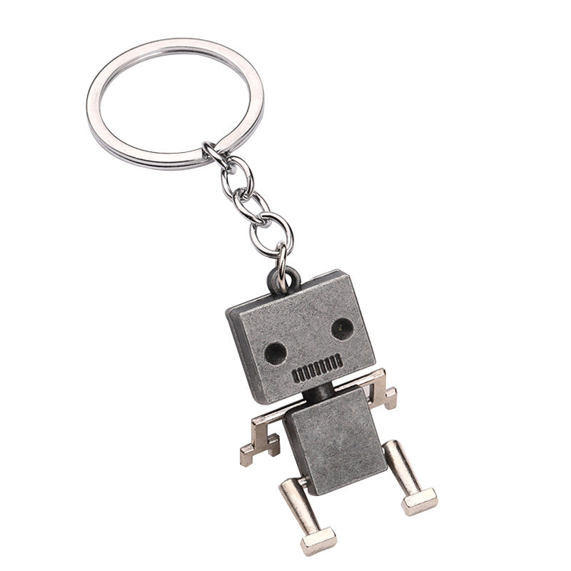 Wholesale Creative movable robot keychain