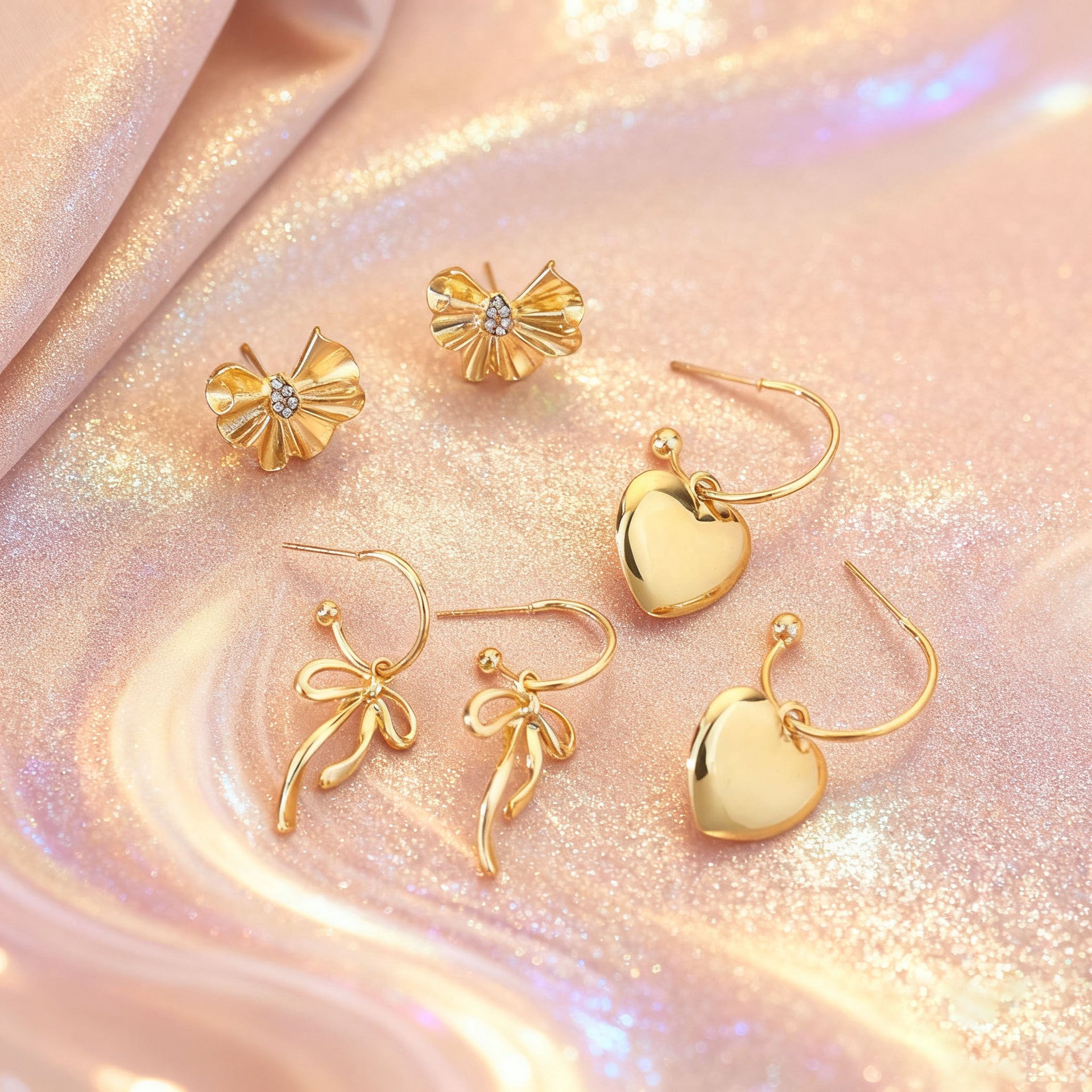 Wholesale Elegant and unique bow starfish earring