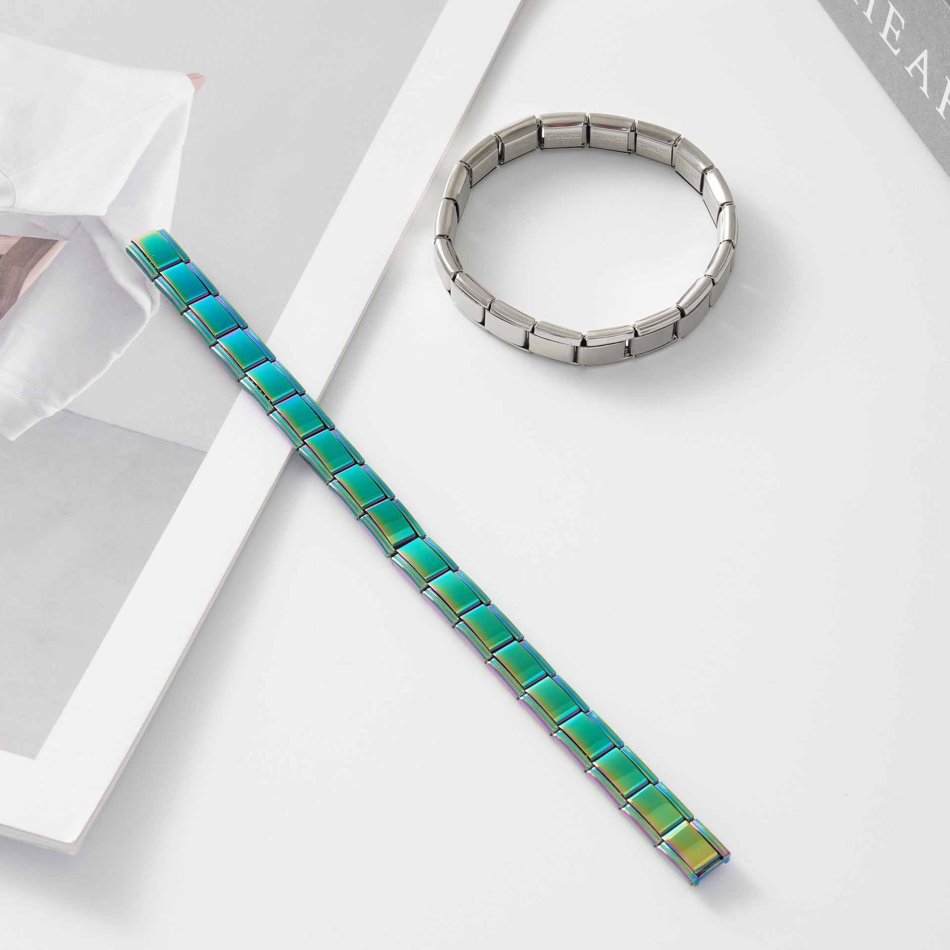 Wholesale Italian Charm Bracelet 9mm DIY Splicing Cute Creative Stainless Steel Composable Bracelet