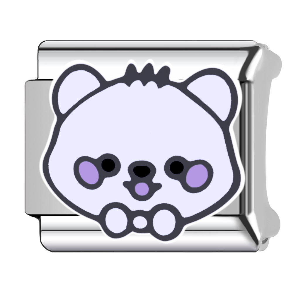 Wholesale  Italian Charm Bracelet 9mm DIY pet dogs Creative Stainless Steel Composable Bracelet