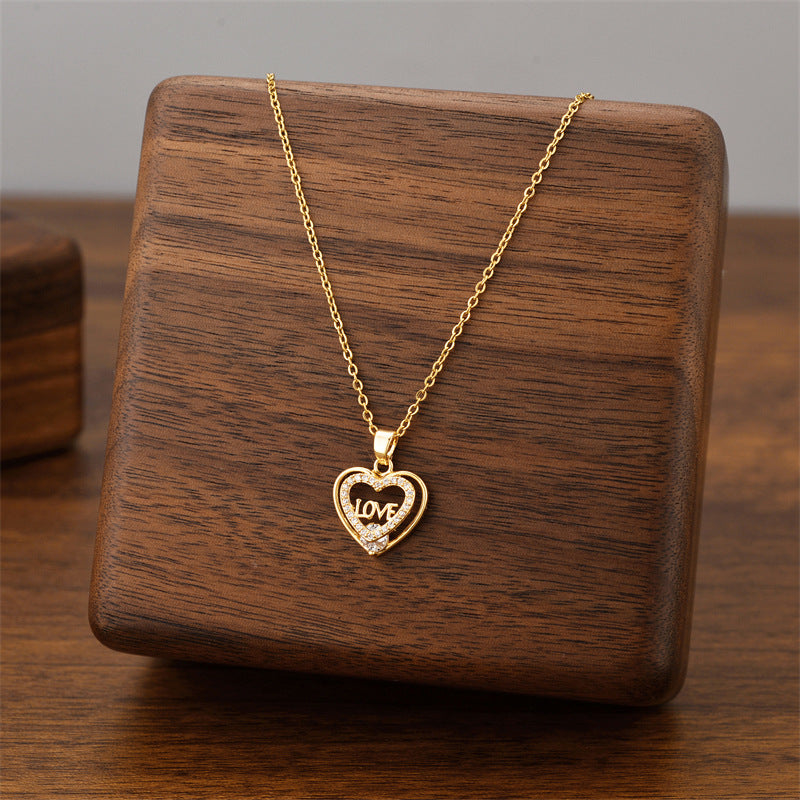 Wholesale Titanium Steel Luxury Necklace ACC-NE-Quanx001