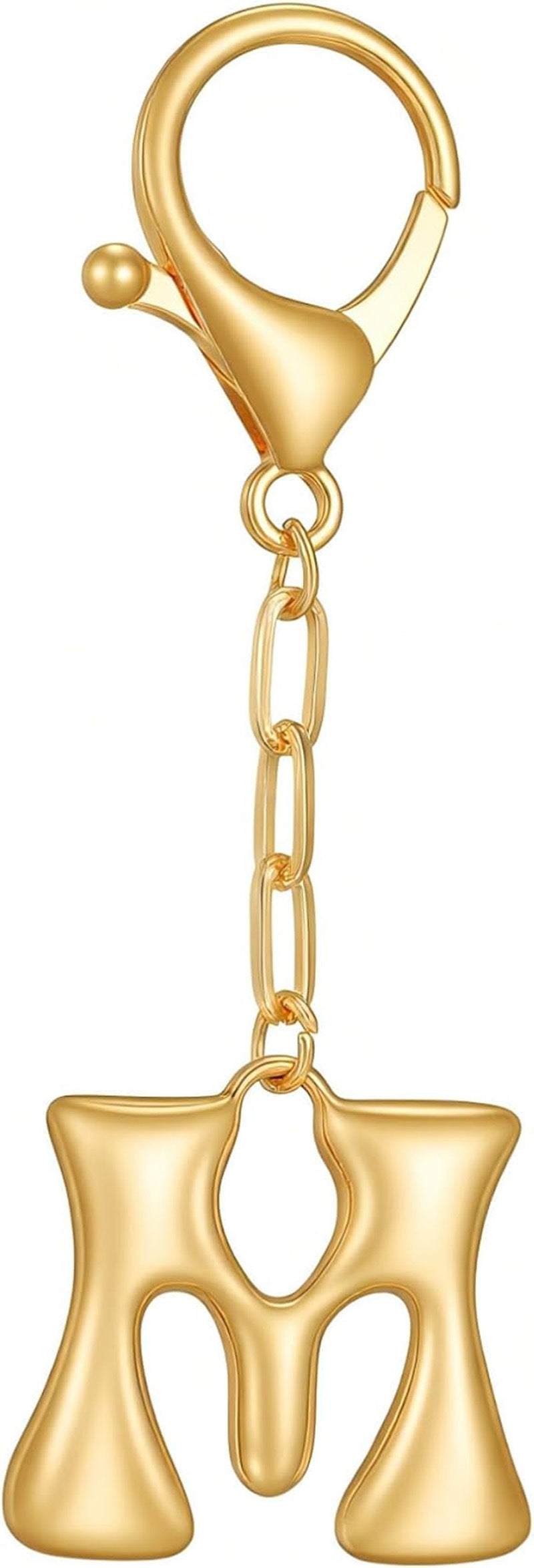 Wholesale 26 Gold Alphabet Letter Keychains Set Stylish Bag Charm Decorative Metal Key Rings For DIY Craft Gift And Boutique Resale