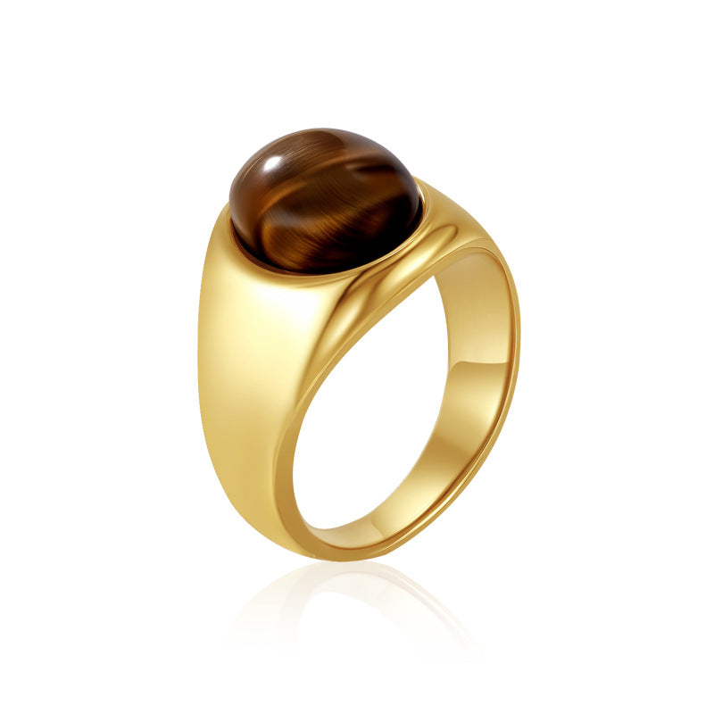 Wholesale Retro Diamond Ring Stainless Steel Fashion Accessory