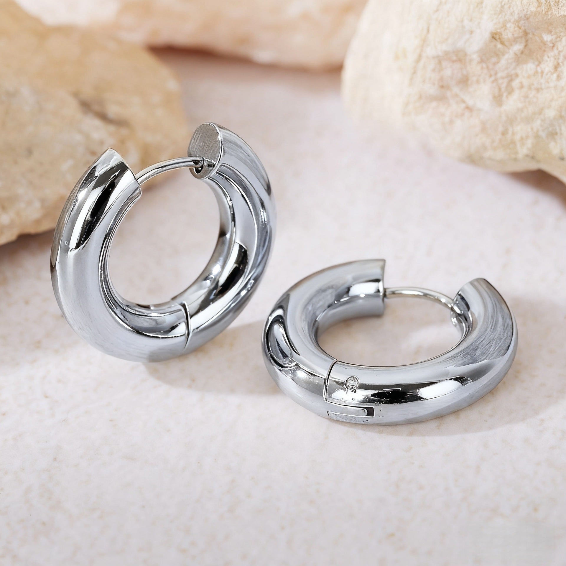 Wholesale Steel titanium hoop earrings