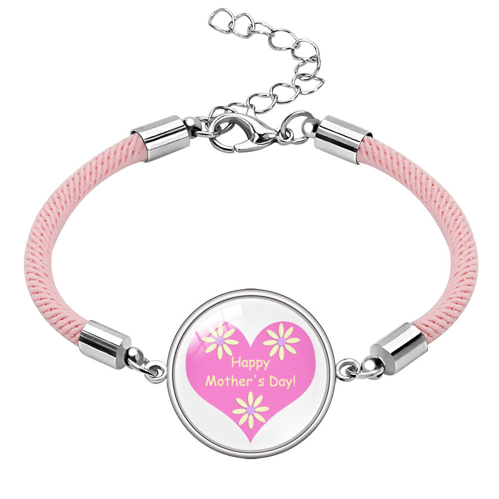 Wholesale  Mother's Day Bracelet Jewelry mom Letter Crystal Bracelet