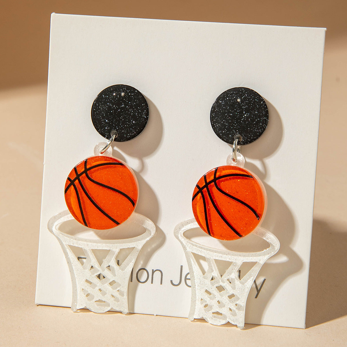 Wholesale Sporty soccer leopard print bow earrings