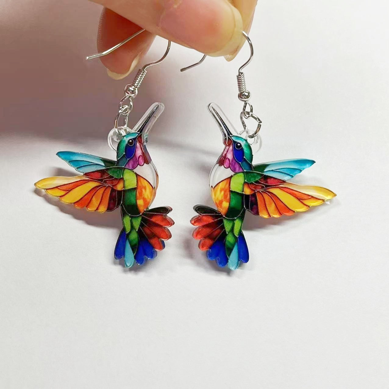 Wholesale Bird Acrylic Vintage Earrings