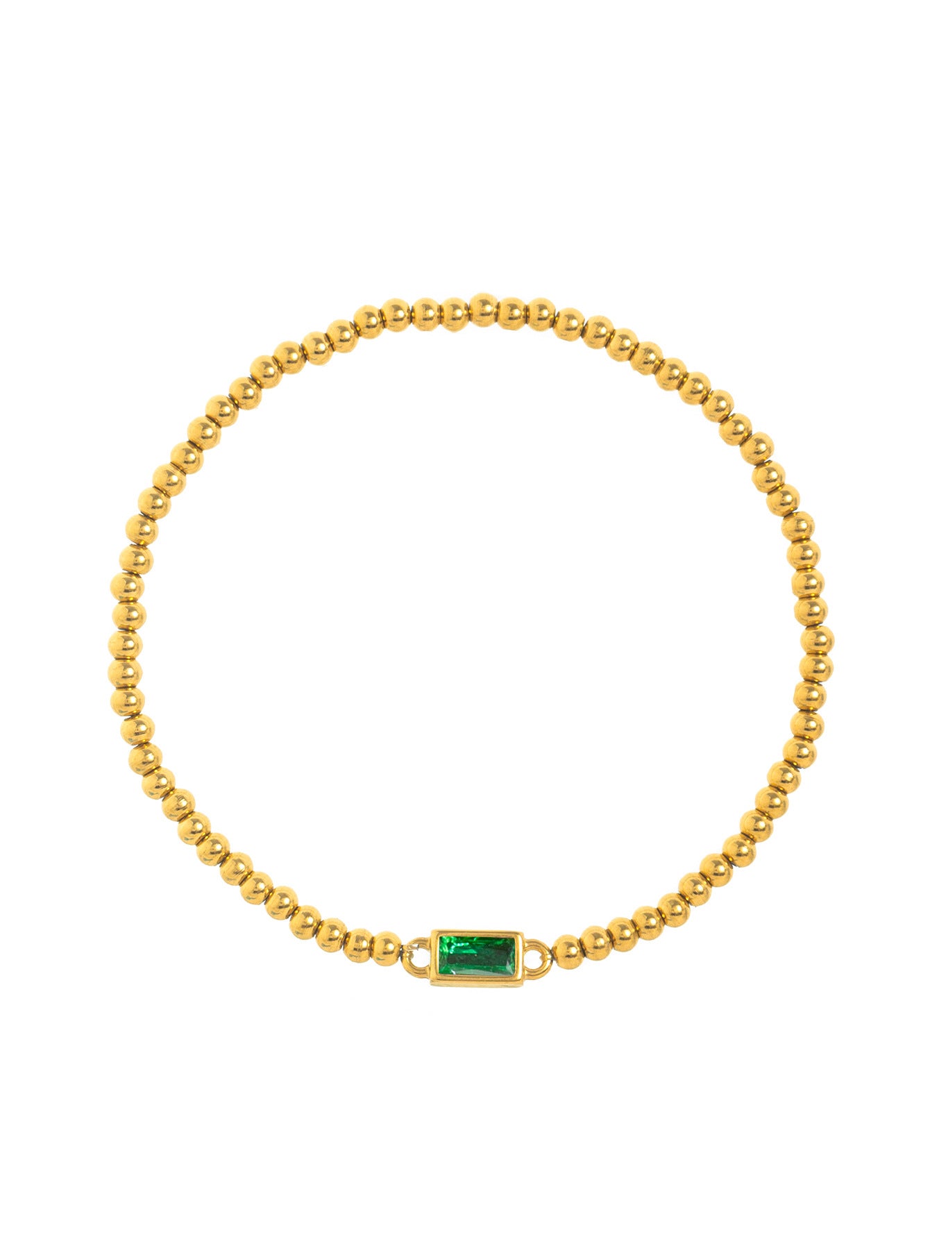 Bracelet rond de pierre de naissance de naissance de luxe léger en gros de décembre