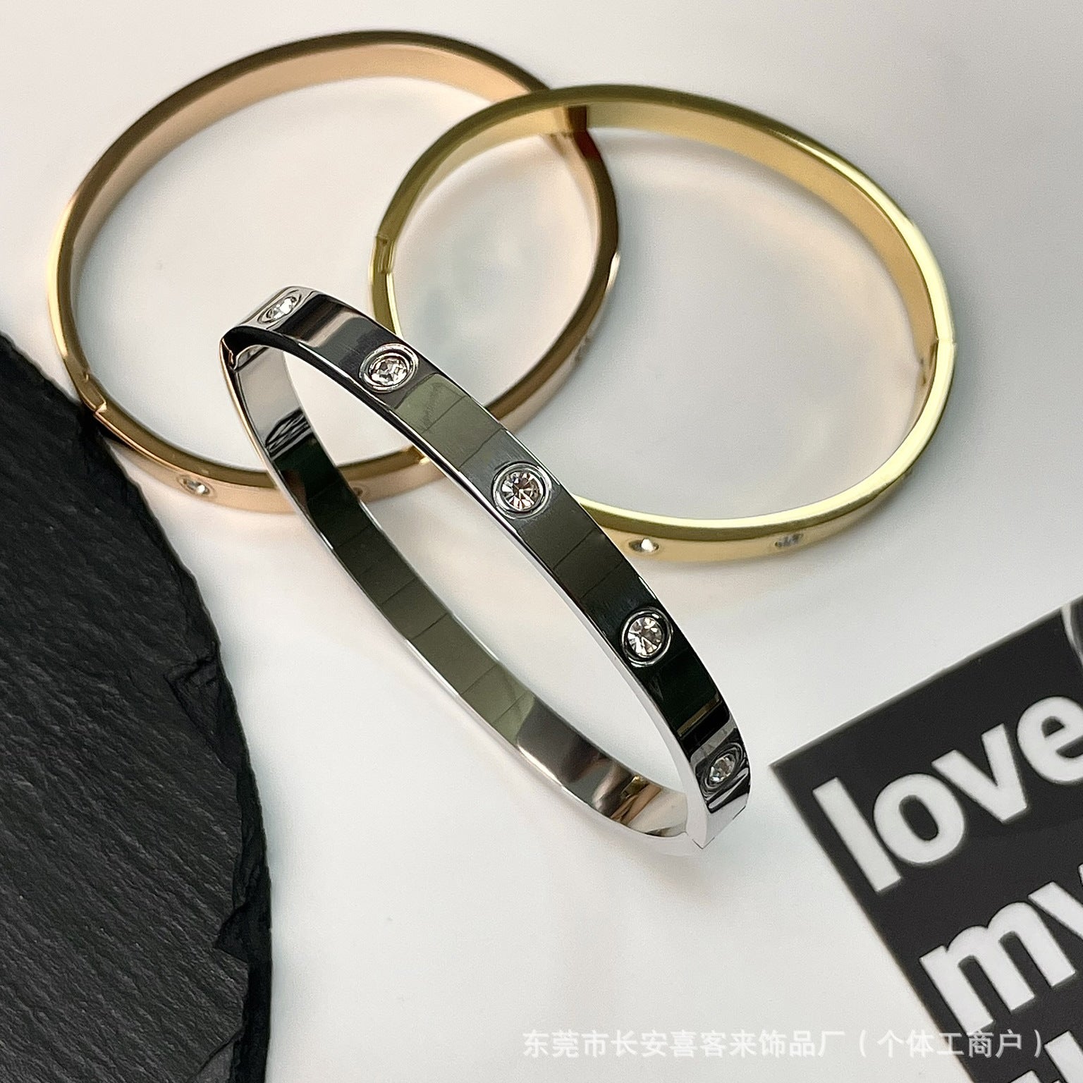 Wholesale Non-fading Titanium Steel Nail Bracelet ACC-BT-XKL002