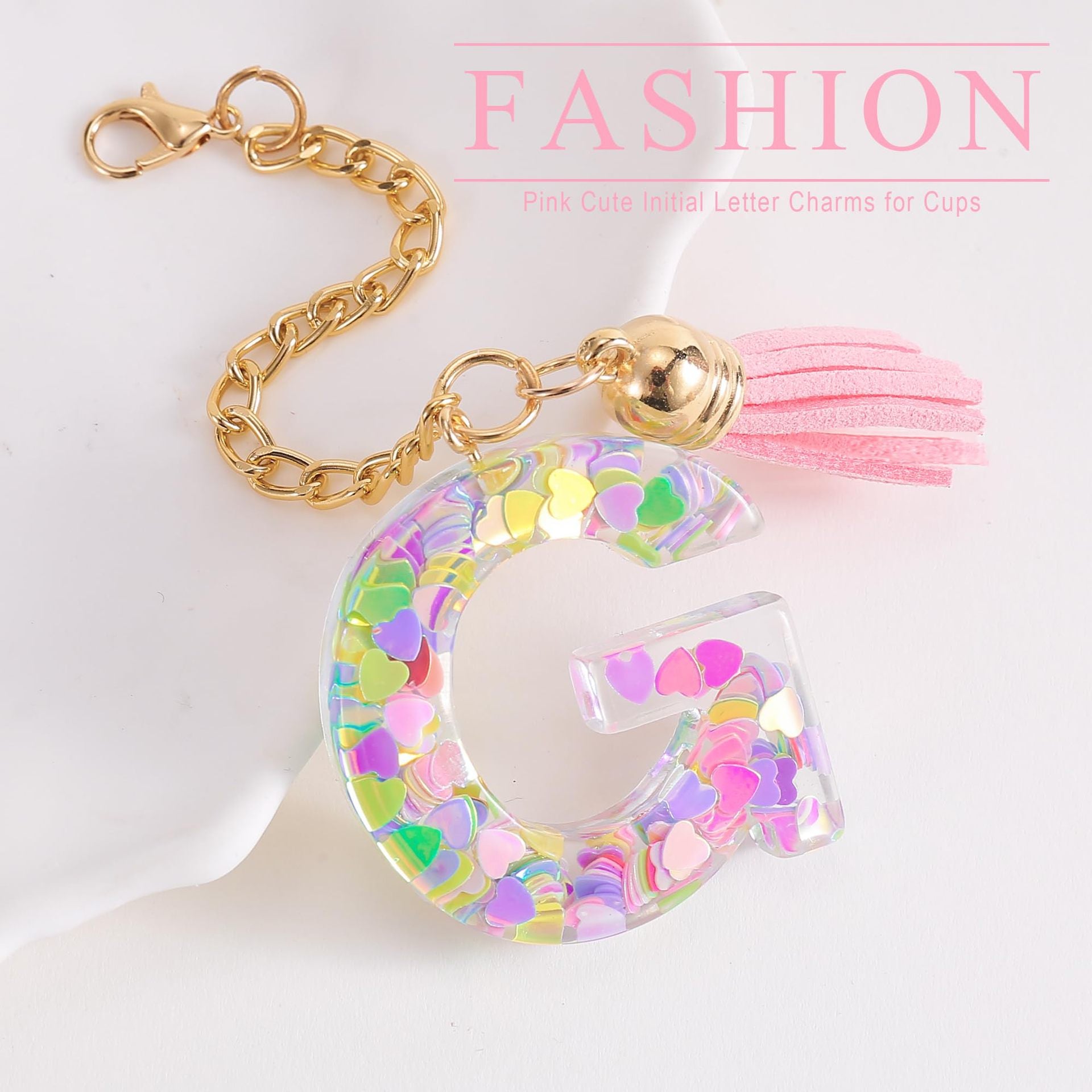 Wholesale Cartoon 26 Letters Resin Hanging Chain Cup Accessories Chain ACC-CA-Jiay001