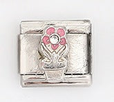Wholesale Italian Style Flower Modular Bracelet Stainless Steel Fashion Accessory For Gift And Resale