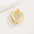 Wholesale copper inlaid zircon gold heart necklace pendant openable necklace