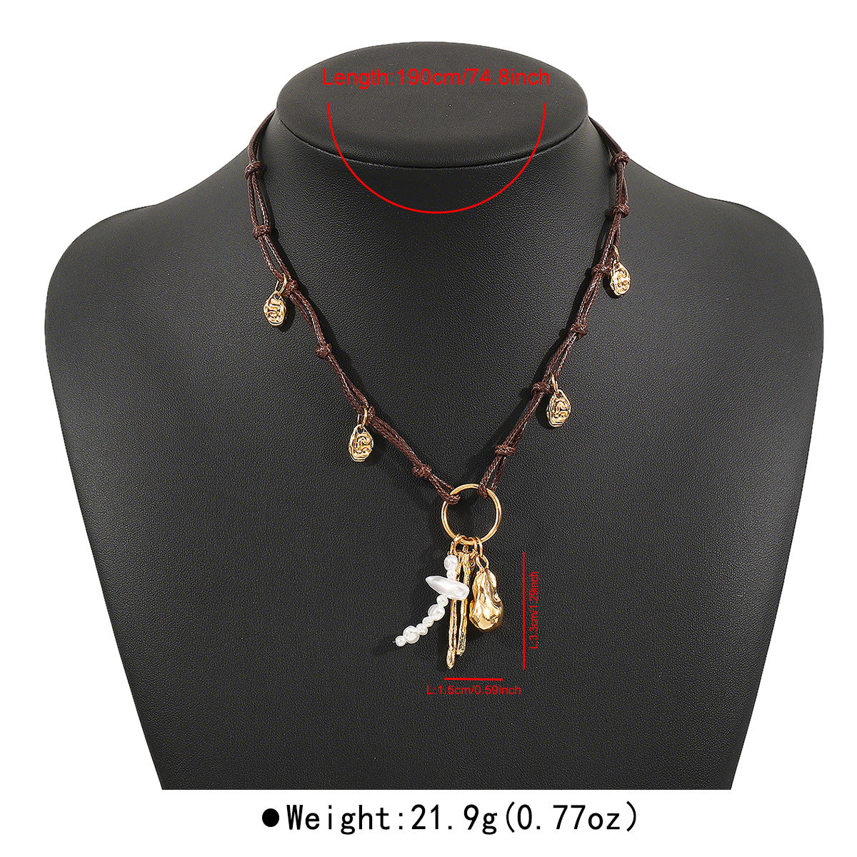Wholesale geometric multi-layer stacking hand-woven necklace