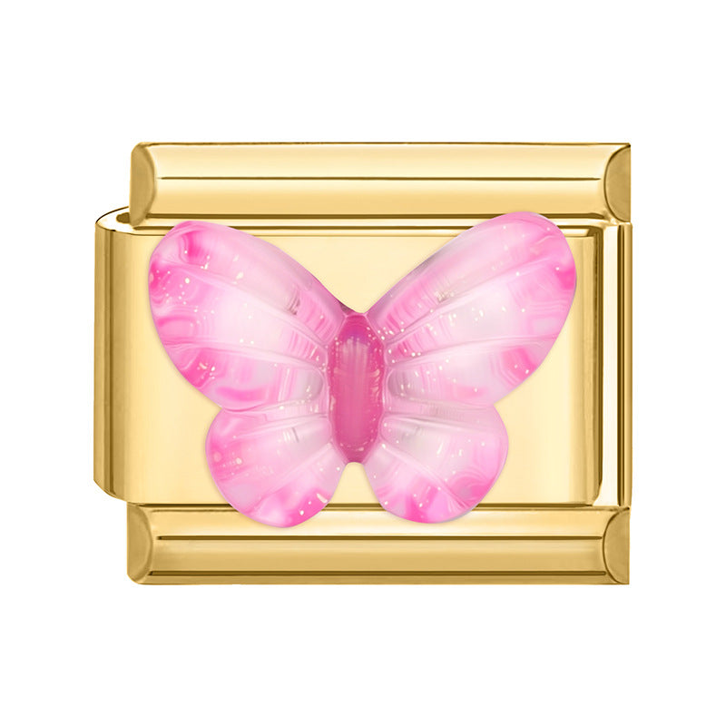 Wholesale Italian Charm Bracelet 9mm DIY Splicing Cute Creative Stainless Steel Composable Bracelet