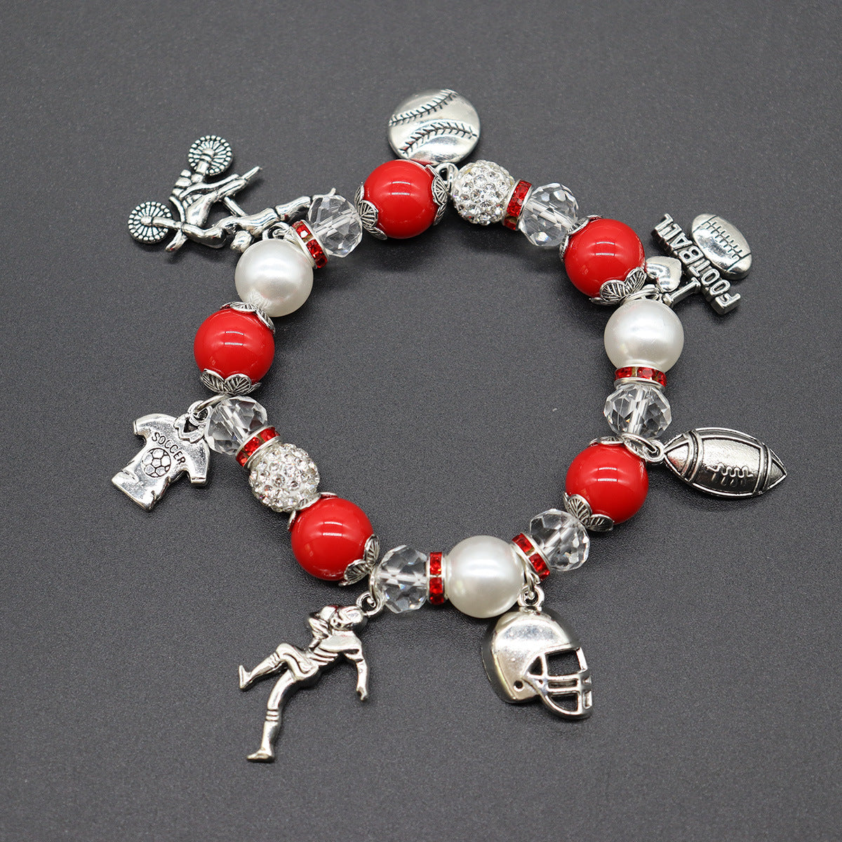 Wholesale Team Elastic Beaded Bracelet