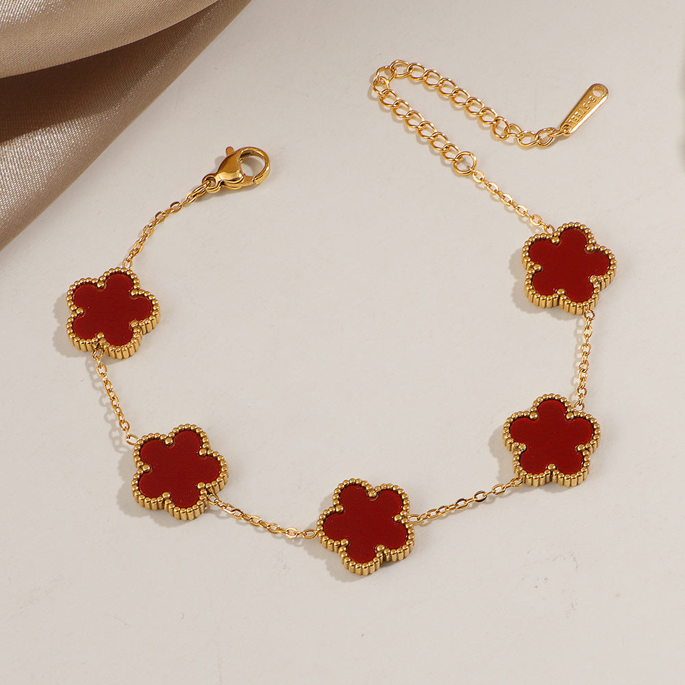 Wholesale Five-Petal,  Western-Style Reversible Bracelet