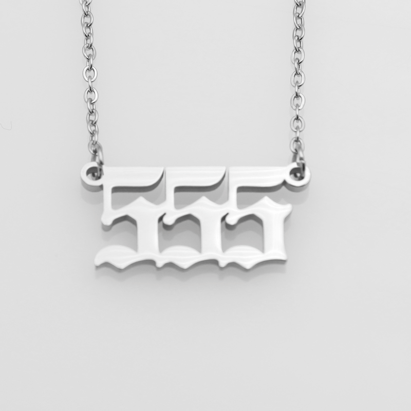 Wholesale Stainless Steel Angel Number Pendant Necklaces ACC-NE-XuanKa001