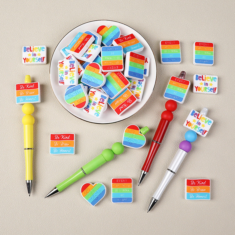 Wholesale 20pcs Rainbow Focal Beads DIY Bead Accessories