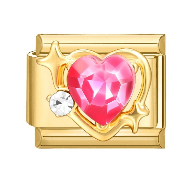 Wholesale Italian Charm Bracelet 9mm DIY Splicing Cute Creative Stainless Steel Composable Bracelet