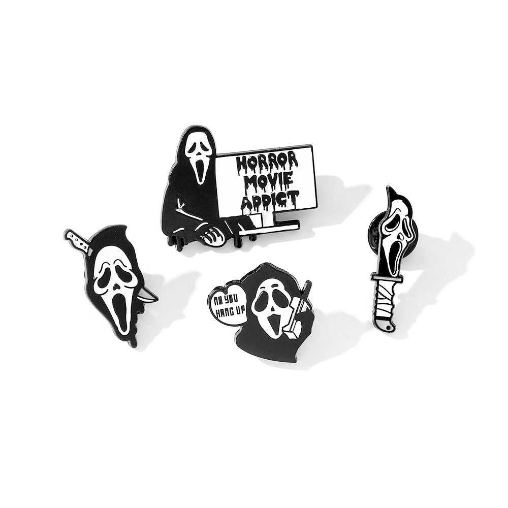 Wholesale  5pcs Scream Series  Metal Brooch