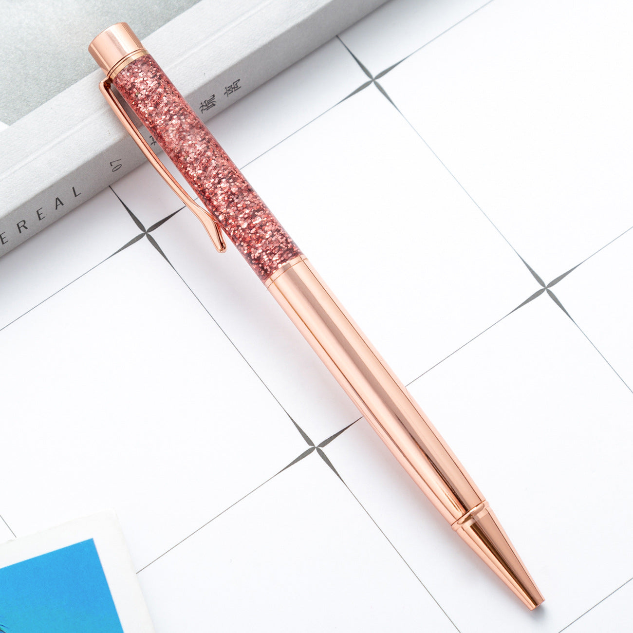 Wholesale Colorful Gold Powder Quicksand Pen Oil Pen ACC-PN-HuaHao002